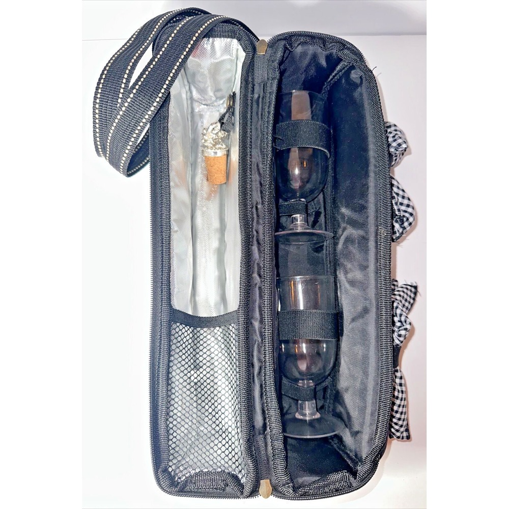 HTF Ticketmaster PICNIC AT ASCOT Wine for 2 Insulated Bag Carrier‎ Adj. Strap